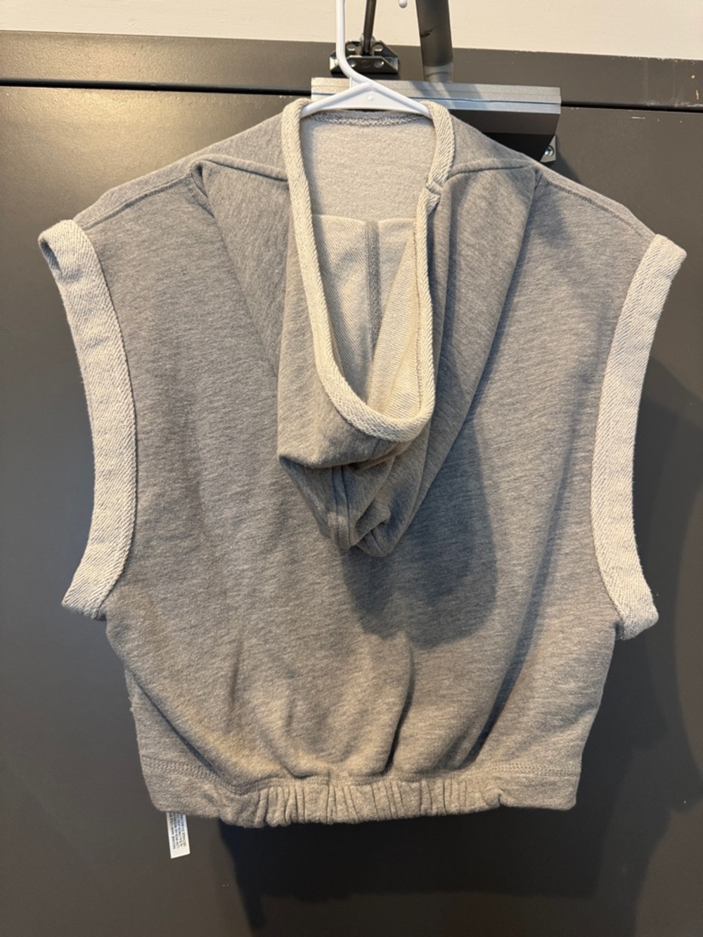 FP Movement Sleeveless Gray Pullover Hoodie - Picture 2 of 2